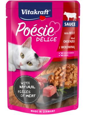 Vitakraft Poesie Delisauce + Beef 85G