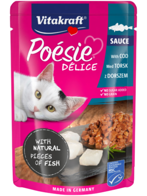 Vitakraft Poesie Delisauce + Codfish 85G