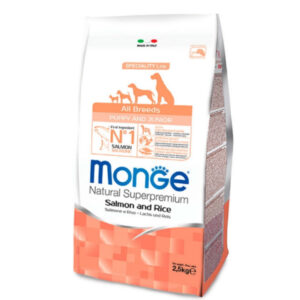 Monge All Breed Puppy Salmon Rice – 2.5kg