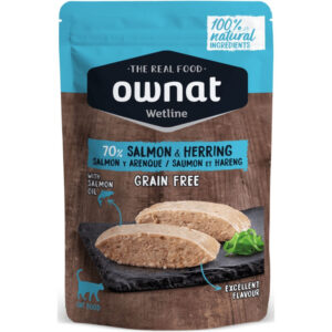 Ownat Wetline Cat Salmon & Herring – 85g