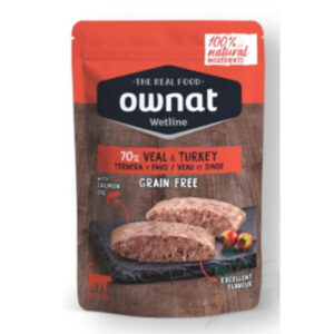 Ownat Wetline Cat Veal & Turkey – 85g