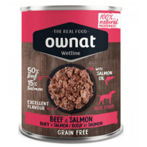 Ownat Wetline Dog Beef & Salmon – 400g