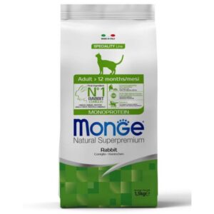 Monge Cat Adult Rabbit – 1.5kg