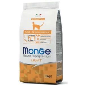 Monge Cat Naturel Light Turkey – 1.5kg