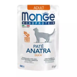 Monge Pouches Cat Monoprotein Duck – 85g