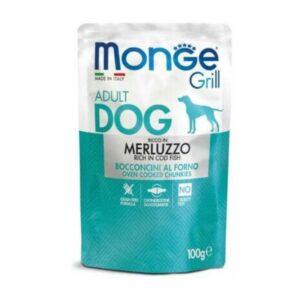 Monge Pouches Dog Grill Fish – 100g