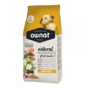 Ownat Classic Dog Lamb & Rice – 15kg